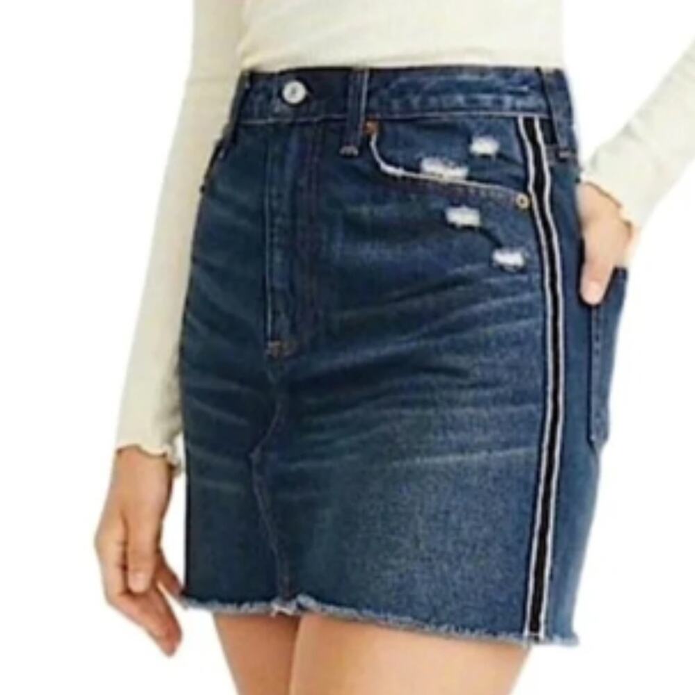 Abercrombie & Fitch Zoe denim mini jean skirt medium wash - 8